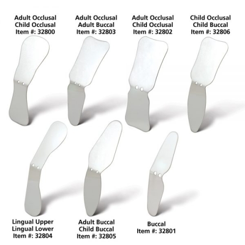 Photo Mirror Adult Occlusal/Adult Buccal Photographic Metal Mirror 