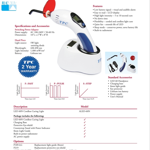 Đèn Trám Răng TPC LED60N