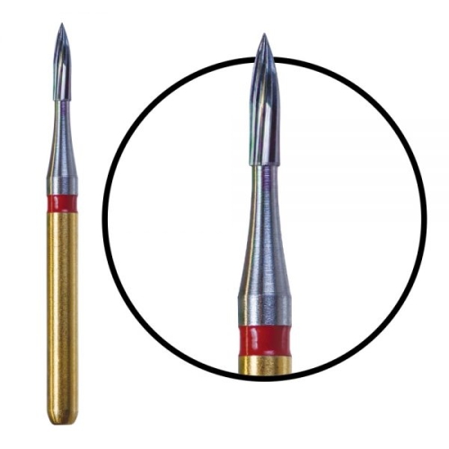 Galaxy 7901 Debonding Bur-Short Flame 12 Fluted  High Speed 5/PK  