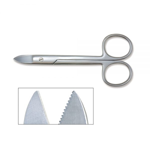 Serrated Trimming Scissors 
