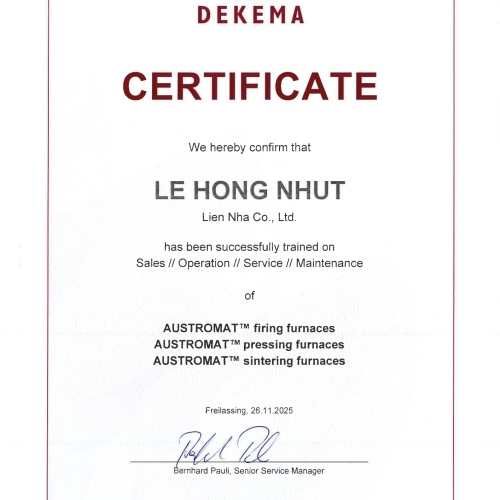 Liên Nha Tự Hào Trở Thành Nhà Phân Phối Chính Hãng Tất Cả Sản Phẩm DEKEMA Tại Việt Nam.